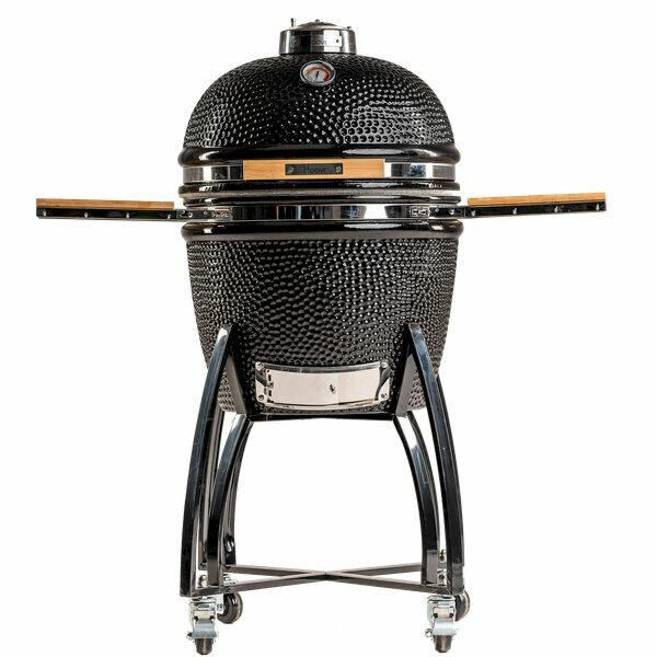 Hiiligrilli Dreamfire Hoovi Kamado Large, grillaustelineella, musta