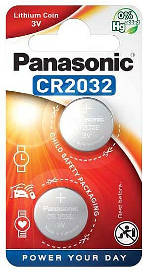 Paristo Panasonic Coin Lithium CR-2032EL, 2kpl/pkt