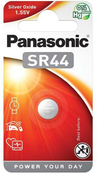 Paristo Panasonic Silver Oxide SR-44EL, 1kpl/pkt