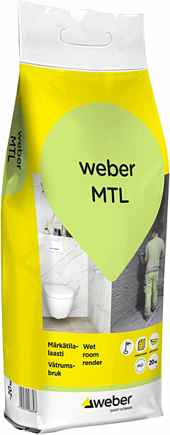 Märkätilalaasti Weber MTL, 20kg