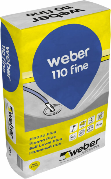 Betonilattiatasoite Weber Vetonit 110 Fine Plaano Plus, 20kg