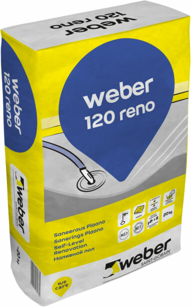 Lattiatasoite Weber Vetonit 120 Reno Saneeraus Plaano, 20kg