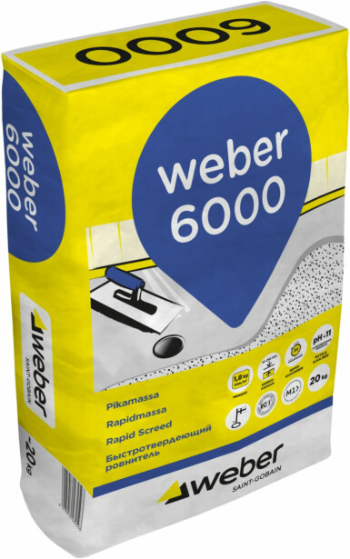 Pikamassa Weber Vetonit 6000, 20 kg