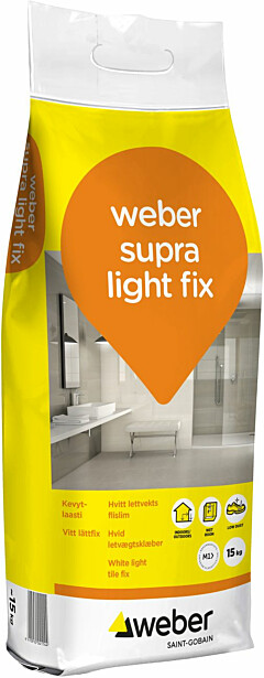 Kevytlaasti Weber Supra Light Fix, 15 kg