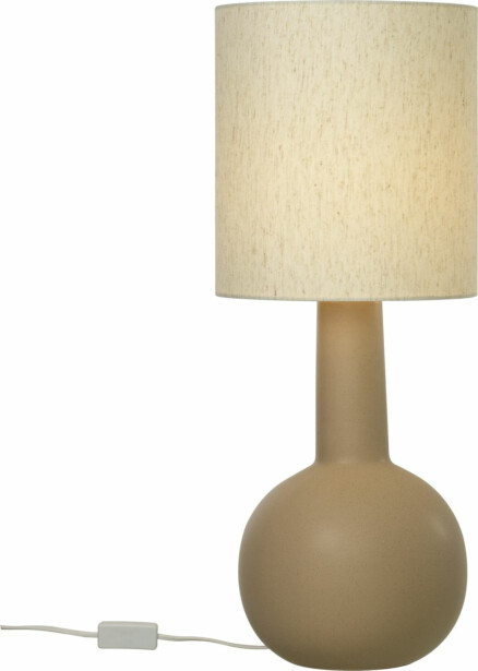 Pöytävalaisin Aneta Lighting Eleana, ruskea/beige