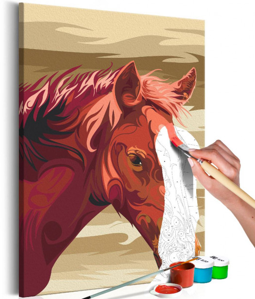 DIY-taulu Artgeist Brown Horse, 60x40cm