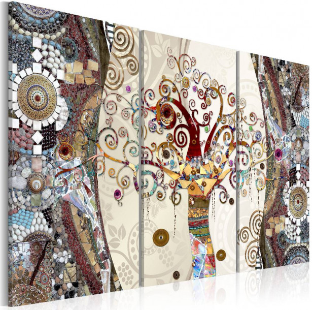 Canvas-taulu Artgeist Mosaic Tree, eri kokoja