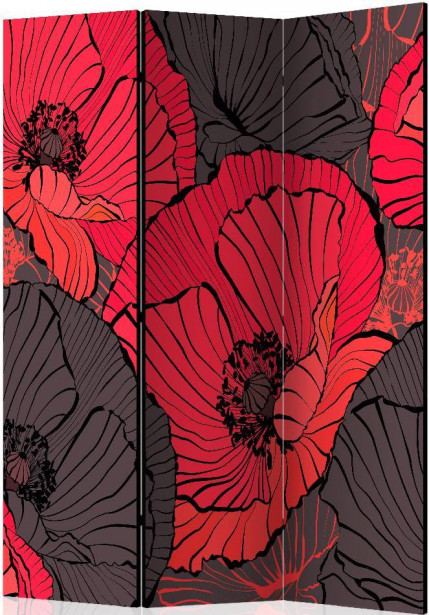 Sermi Artgeist Pleated poppies, 135x172cm