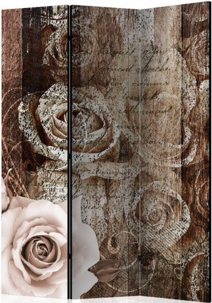 Sermi Artgeist Old Wood & Roses, 135x172cm