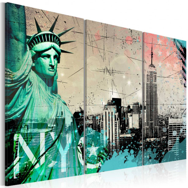 Taulu Artgeist NYC collage eri kokoja