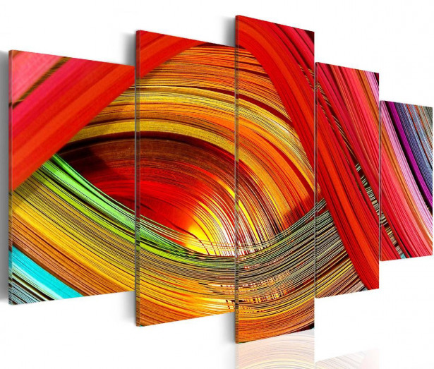 Taulu Artgeist Colorful strips abstraction eri kokoja
