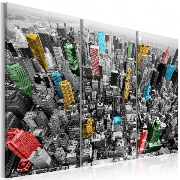 Taulu Artgeist New York in the CMYK color model  eri kokoja