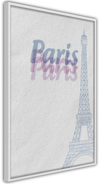 Juliste Artgeist Paris in Watercolours, kehyskartongilla, kehyksillä, eri kokoja