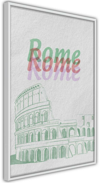 Juliste Artgeist Rome in Watercolours, kehyksillä, eri kokoja
