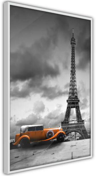 Juliste Artgeist Orange Car, kehyksillä, eri kokoja