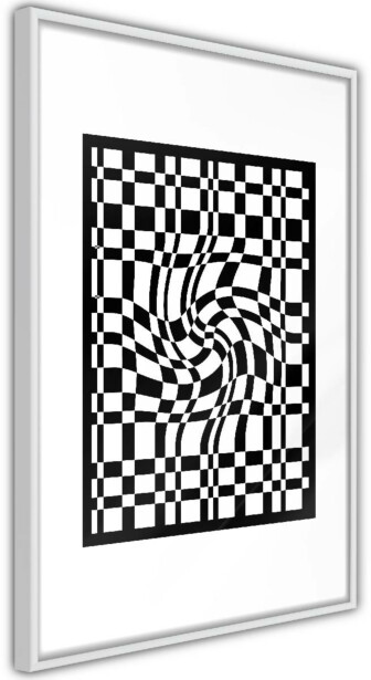 Juliste Artgeist Distorted Chessboard, kehyksillä, eri kokoja