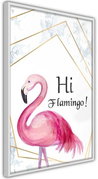 Juliste Artgeist Hi Flamingo!, kehyksillä, eri kokoja