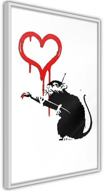 Juliste Artgeist Love Rat, kehyksillä, eri kokoja