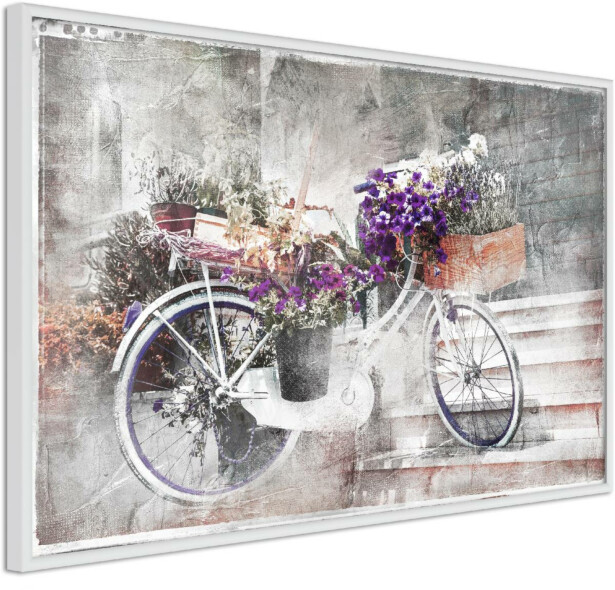 Juliste Artgeist Floral Bike, kehyksillä, eri kokoja