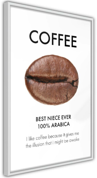 Juliste Artgeist Coffee - Best Niece Ever, kehyksillä, eri kokoja