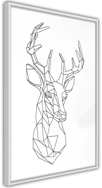 Juliste Artgeist Geometric Deer, kehyskartongilla, kehyksillä, eri kokoja