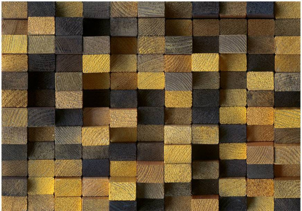 Kuvatapetti Artgeist Wooden cubes, eri kokoja