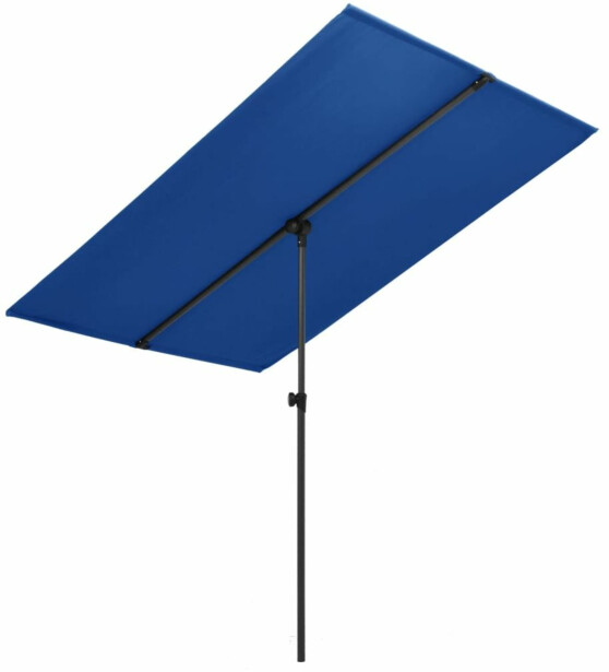 Aurinkovarjo alumiinitanko 2x1,5 m taivaansininen_1