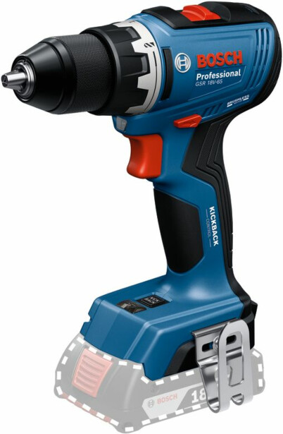 Akkuporakone Bosch Professional GSR 18V-65 Solo, 18V, ilman akkua