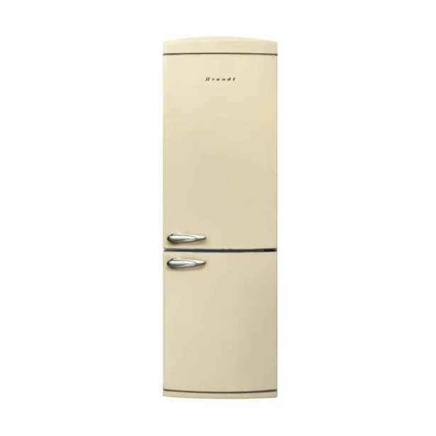 Jääkaappipakastin Brandt BVC8661NV, 60.5cm, beige