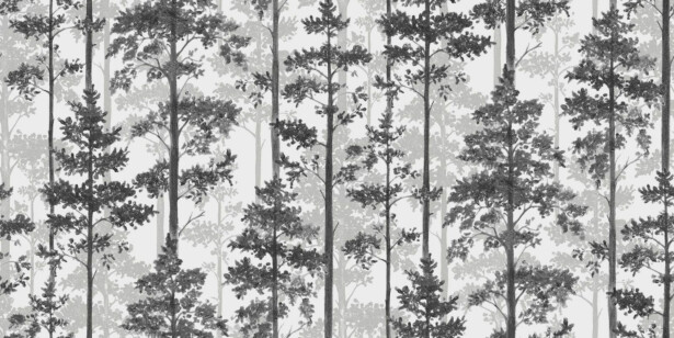 Engblad & Co Tapetti Graphic World, Pine 8827, ,  harmaa/valkoinen 