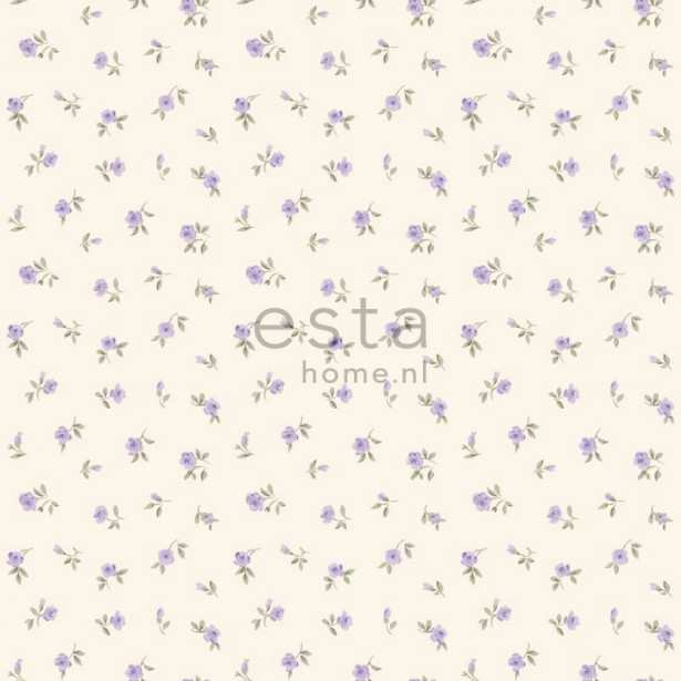 Tapetti Little Roses 137702 0,53x10,05 m violetti non-woven