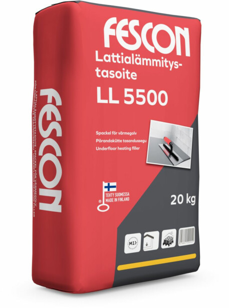 Lattialämmitystasoite Fescon LL 5500 20 kg