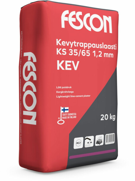 Kevytrappauslaasti Fescon KEV KS 35/65, 20kg, 1.2 mm