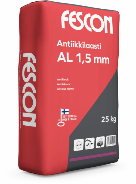 Antiikkilaasti Fescon AL 1,5 mm valkoinen 25 kg