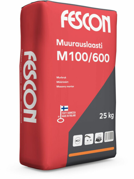 Muurauslaasti Fescon M100/600 25 kg