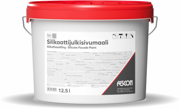 Silikaattijulkisivumaali Fescon, valkoinen, 12.5l