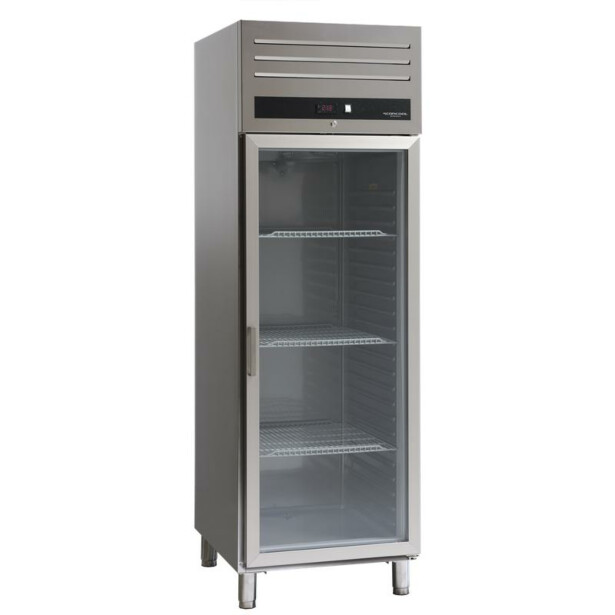 Jääkaappi Showcase Scandomestic GUR700GDX, 65cm, lasiovella, teräs