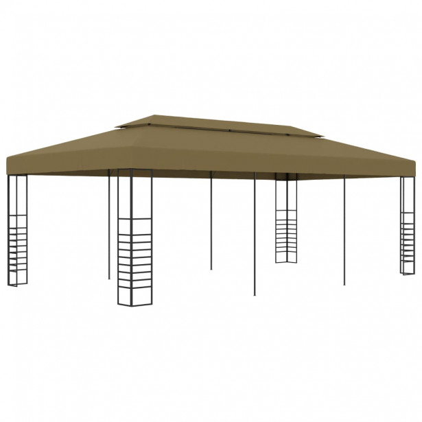 Huvimaja 6x3x2 7 m ruskeanharmaa 180 g neliömetri