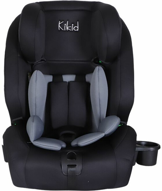 Turvaistuin Kikid Premium 76-150cm i-Size ISOFIX R129, musta-harmaa