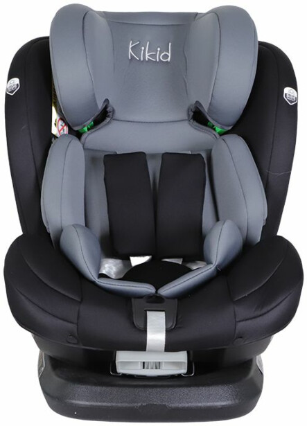 Turvaistuin Kikid Premium 40-150cm i-Size 360 ISOFIX R129, musta-harmaa