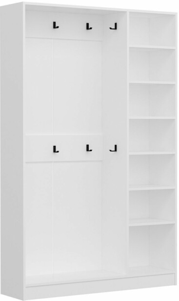 Säilytyskokonaisuus eteiseen Linento Furniture Kale 8119 valkoinen