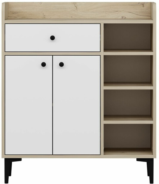 Kaappi Linento Furniture Reyna 8882 valkoinen/ruskea
