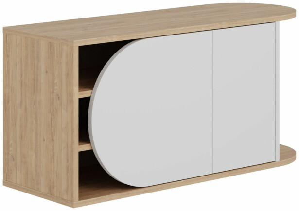 Kenkäkaappi Linento Furniture Nova tammi/valkoinen