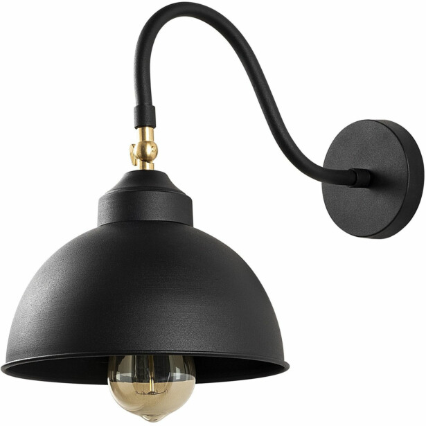 Seinävalaisin Linento Lighting Saglam 3742. 28cm, musta