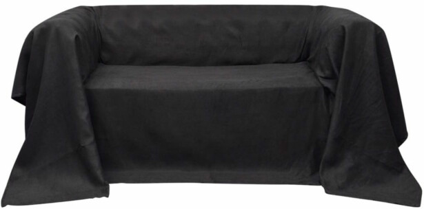 Mikrokuitu sohvan suojapäällinen antrasiitti 140 x 210 cm_1