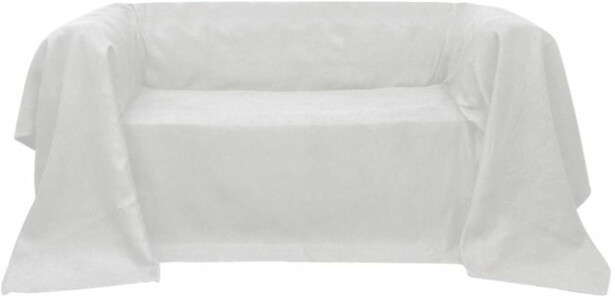 Mikrokuitu sohvan suojapäällinen kerma 140 x 210 cm_1