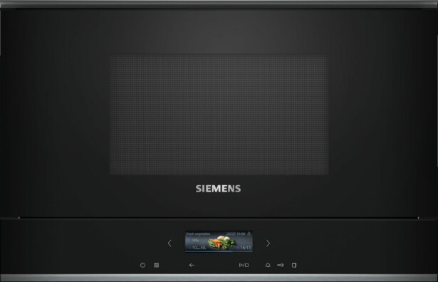 Mikroaaltouuni Siemens iQ700 BF722L1B1 60cm musta integroitava