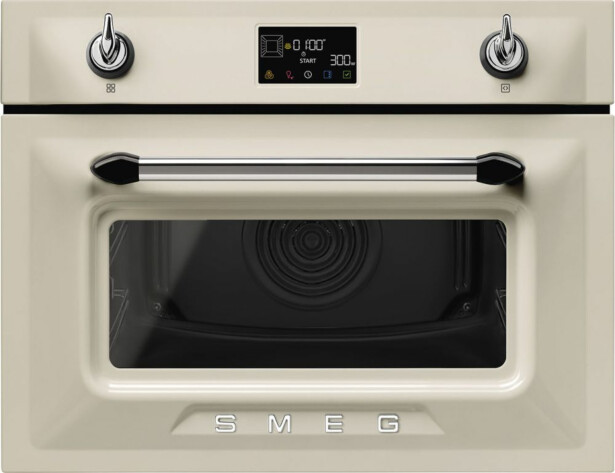 Yhdistelmämikroaaltouuni Smeg SO4902M1P 60cm beige