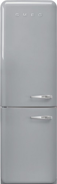 Jääkaappipakastin Smeg Retro FAB32LSV5, 60.1cm, hopea, vasen