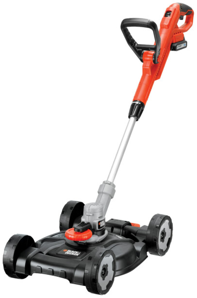 Akkutrimmeri 3-IN-1 BLACK+DECKER STC1820CM, 18V Li-ion + ruohonleikkuualusta, Verkkokaupan poistotuote